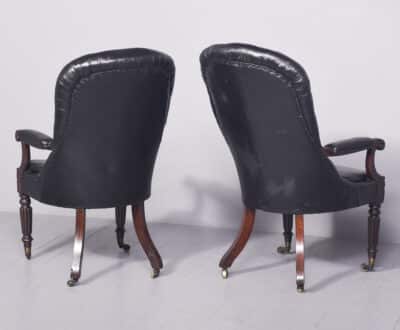 Pair of George IV Library Chairs - Image 9
