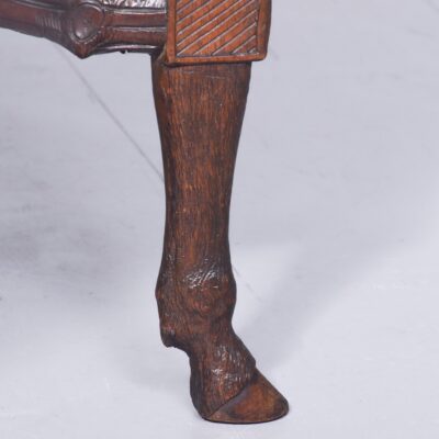 Rare, Victorian Outsized, Fine-Quality Mahogany Duet Stool - Image 3
