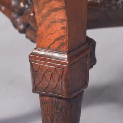 Rare, Victorian Outsized, Fine-Quality Mahogany Duet Stool - Image 5