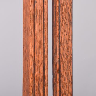 Neat-Sized Cottage Style Oak Cheval Mirror - Image 6