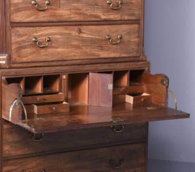 Chippendale Period Secretaire Chest on Chest - Image 8