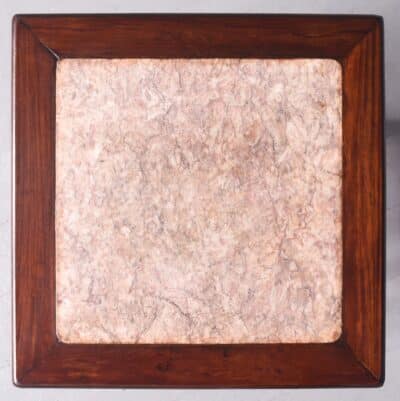 Qing Dynasty Two Tier Marble Topped Huanghuali Stand - Image 3