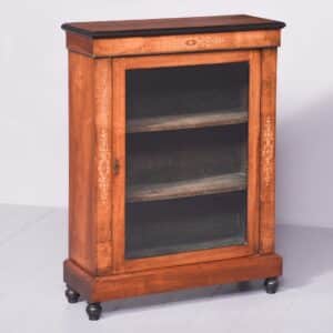 Victorian Walnut and Marquetry Inlaid Pier Cabinet Antique Cabinet Antique Cabinets