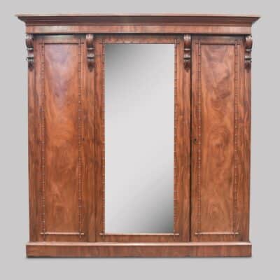 Early Victorian 3 Door Robe