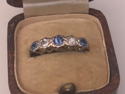Sapphire & Diamonds 18CT Gold & Platinum