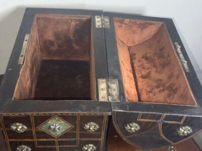 A Queens Jewels Domed coromandel Casket Antique Boxes 7