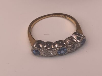 Sapphire & Diamonds 18CT Gold & Platinum - Image 5