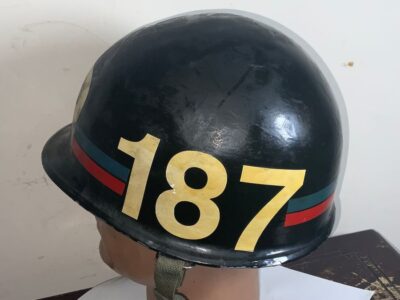 Vietnam USA Military Police Officers Helmet - Image 3