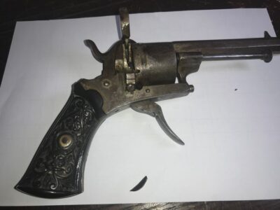 Pin Fire revolver Military & War Antiques 8