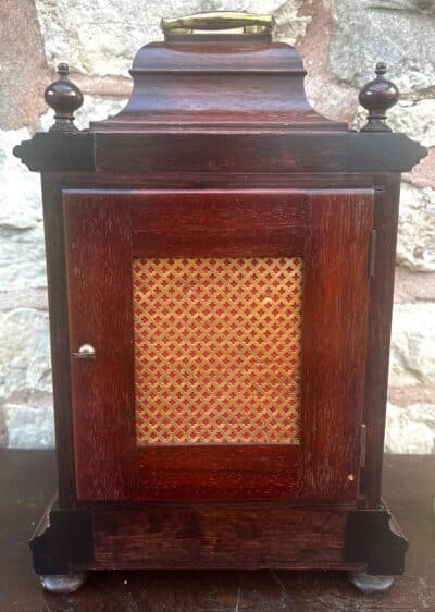 Antique Mahogany Quarter Striking Ting Tang Movement Bracket Clock - Image 7