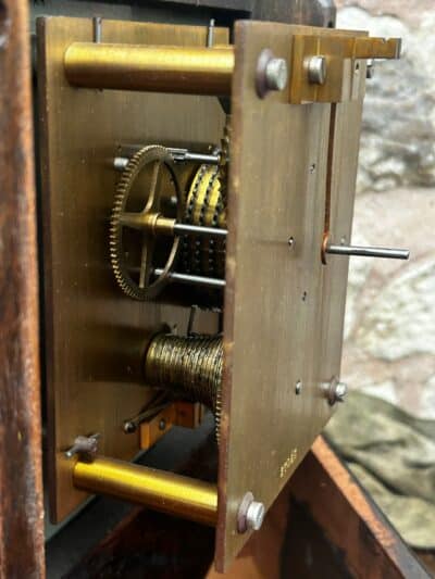 Vintage drop dial Clock - Fusee movement - Image 10
