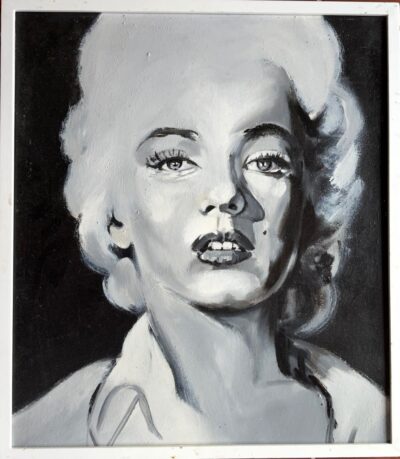 Original oil on board 'Marilyn' by Harry Walton 1920-2009. C.1965. Framed. Provenace; Purchased directly from the artist.