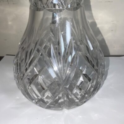 Decanter quality crystal cut glass silver plated - Image 12