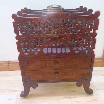 Canterbury in rosewood Chippendale influence, maker Gillows - Image 2