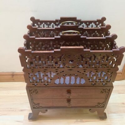 Canterbury in rosewood Chippendale influence, maker Gillows - Image 4