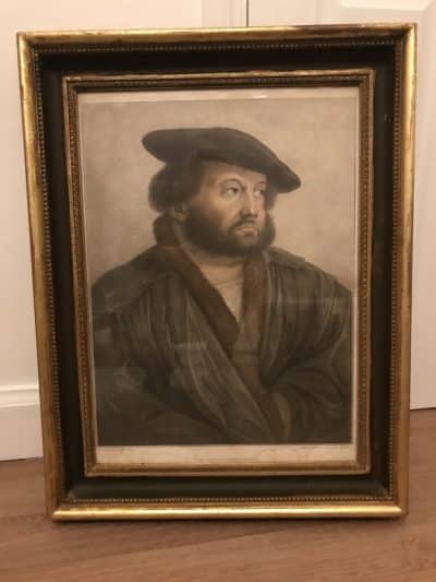 Hans Holbein the Younger (c.1497/98-1543) Self Portrait At Kensington Palace Coloured Stipple Engraving By Francesco Bartolozzi Circa 1798 - Image 12