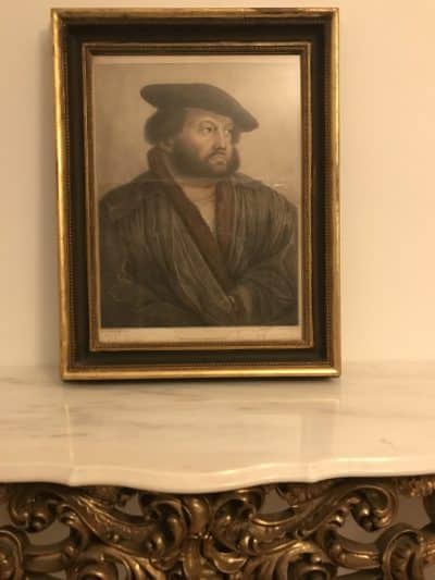 Hans Holbein the Younger (c.1497/98-1543) Self Portrait At Kensington Palace Coloured Stipple Engraving By Francesco Bartolozzi Circa 1798 - Image 7