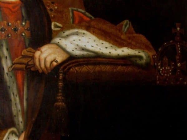 King Henry VII After Hans Holbein 1600-1625 17th Century Oil Portrait Paintings - Image 10