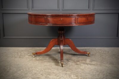 George III Mahogany Drum Table Drum table Antique Furniture 4