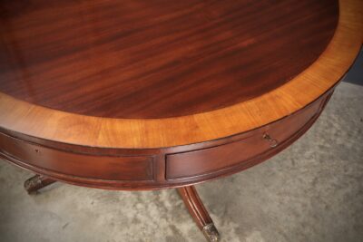 George III Mahogany Drum Table Drum table Antique Furniture 7