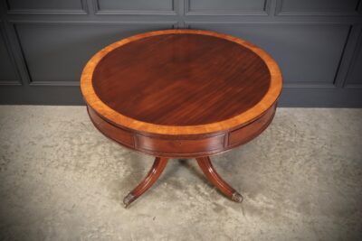 George III Mahogany Drum Table Drum table Antique Furniture 9