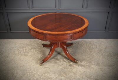 George III Mahogany Drum Table Drum table Antique Furniture 10