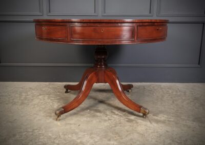 George III Mahogany Drum Table Drum table Antique Furniture 11