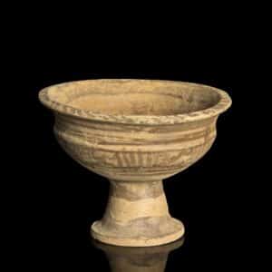 Indus Valley Pottery Chalice with Decoration Antiquities