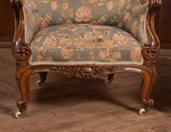 Victorian Walnut His & Her Parlour Chairs SAI2471 Antique Chairs 17