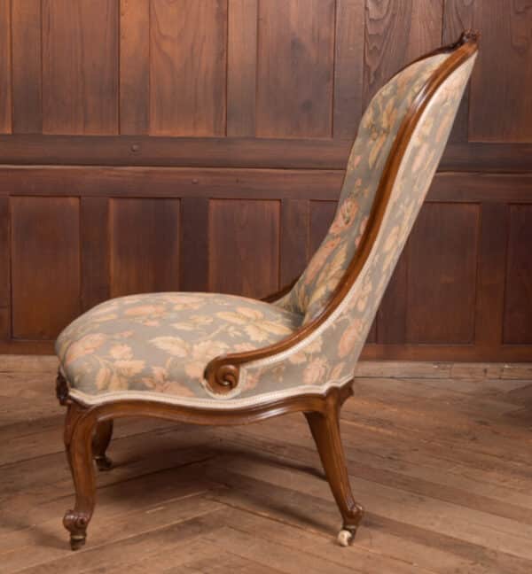 Victorian Walnut His & Her Parlour Chairs SAI2471 - Image 20