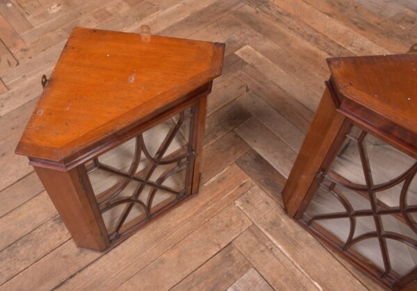 Pair Of Edwardian Mahogany Corner Cabinets SAI2309 - Image 5