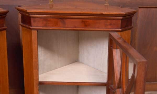 Pair Of Edwardian Mahogany Corner Cabinets SAI2309 - Image 8