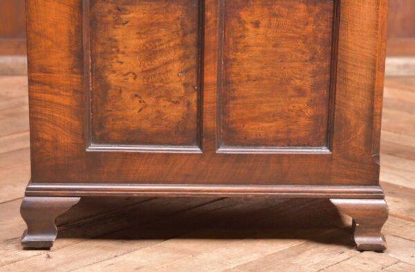 Neat Proportioned Edwardian Walnut Pedestal Desk SAI2337 - Image 16