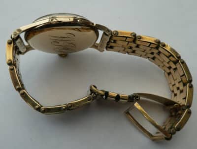 Vintage Roamer Premier Gents 9ct Watch 17J On Rolled Gold Clewco Strap - Image 7