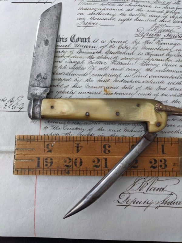 Extremely rare 1880 army knife James tidmarsh Excelsior Sheffield army knife very rare - Image 3
