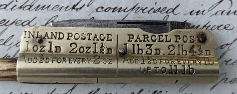 Postmans knife Thomas patent possibly unique