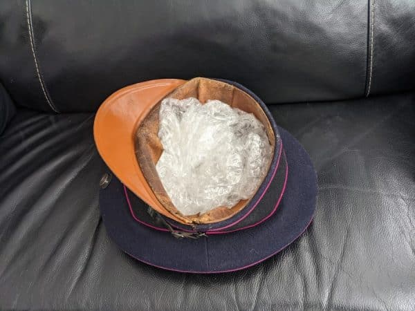 German fire police hat dated 1941 ww2 - Image 8