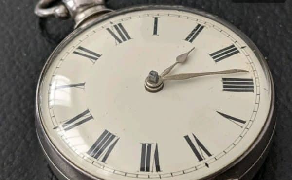 Verge fuse silver pocket watch billingfords London - Image 6