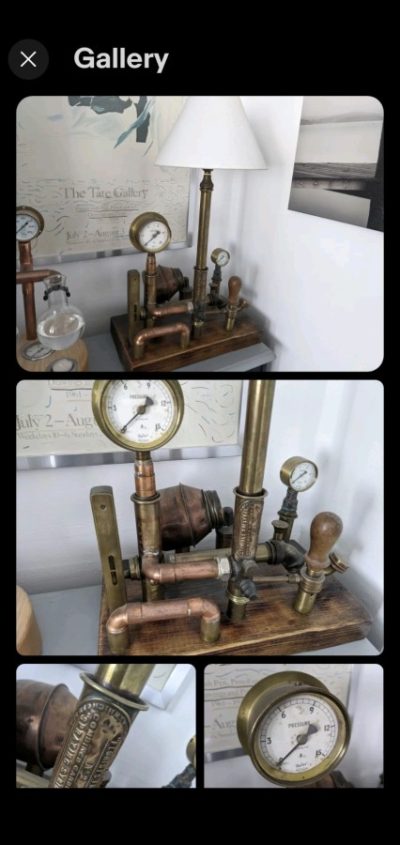 Steam punk large lamp