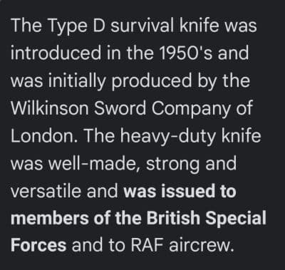 type d  British SAS  survival knife very rare - Image 9
