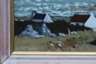 Alex McKenna (Irish 1943-) ‘Cottages before Dooagh Head, Achill Island’. Antique Art 5