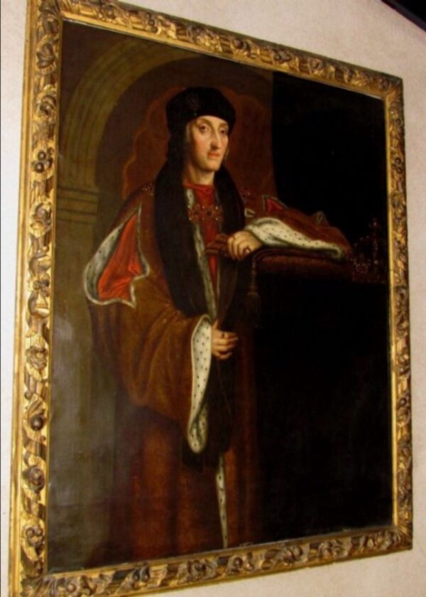 King Henry VII After Hans Holbein 1600-1625 17th Century Oil Portrait Paintings
