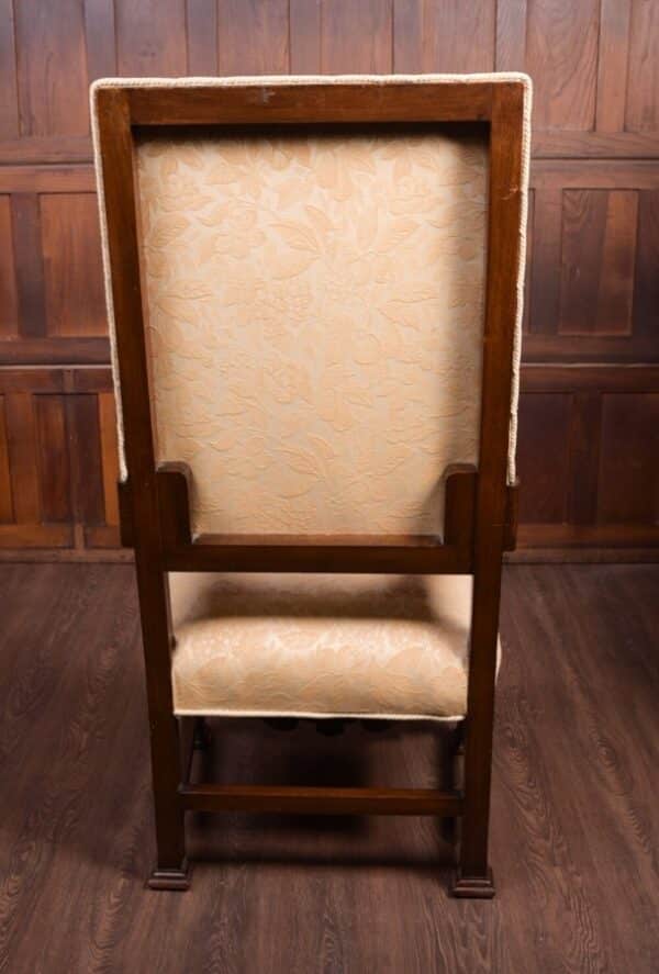 19th Century Walnut Throne Chair SAI1841 - Image 8