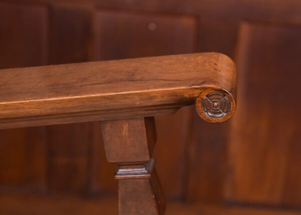 19th Century Walnut Throne Chair SAI1841 - Image 10