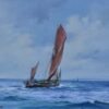 George Shaw (1929-1989), A Fine Thames Barge, oil on canvas.