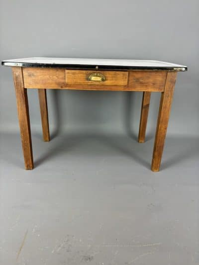 Victorian Enamel Top Table - Image 2