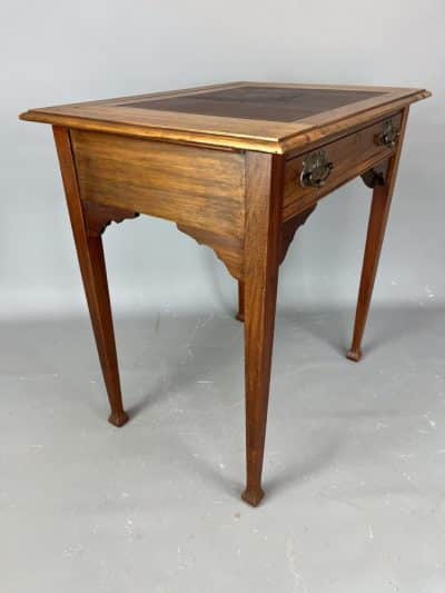 Arts & Crafts Walnut Writing Desk c1910 - Image 6