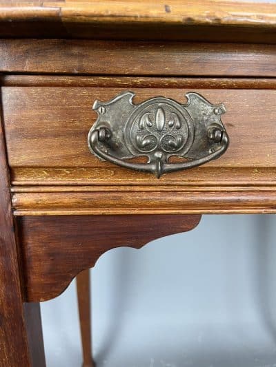 Arts & Crafts Walnut Writing Desk c1910 - Image 5
