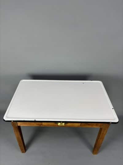 Victorian Enamel Top Table - Image 4