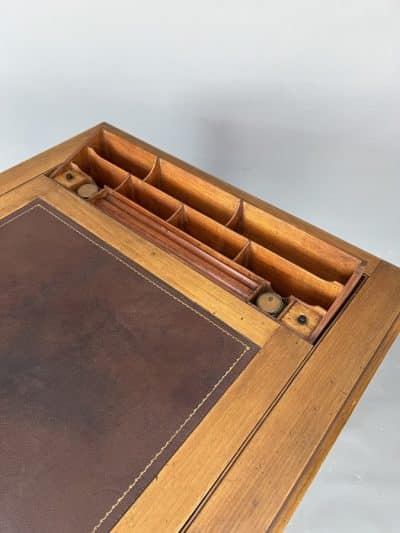 Arts & Crafts Walnut Writing Desk c1910 - Image 8